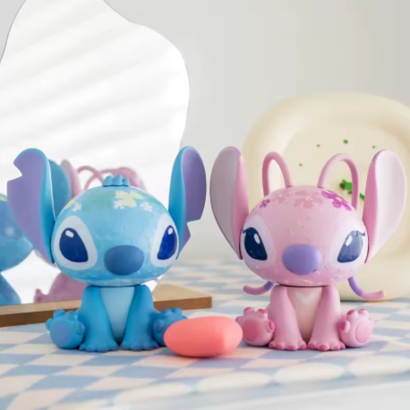 Stitch & Angel 3D Love Puzzle Glowing Heart Lamp