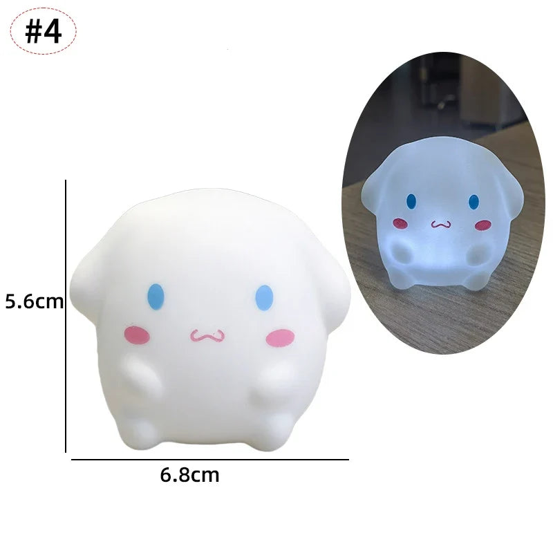 Cute cartoon table lamp luminous home decor reading light product photo