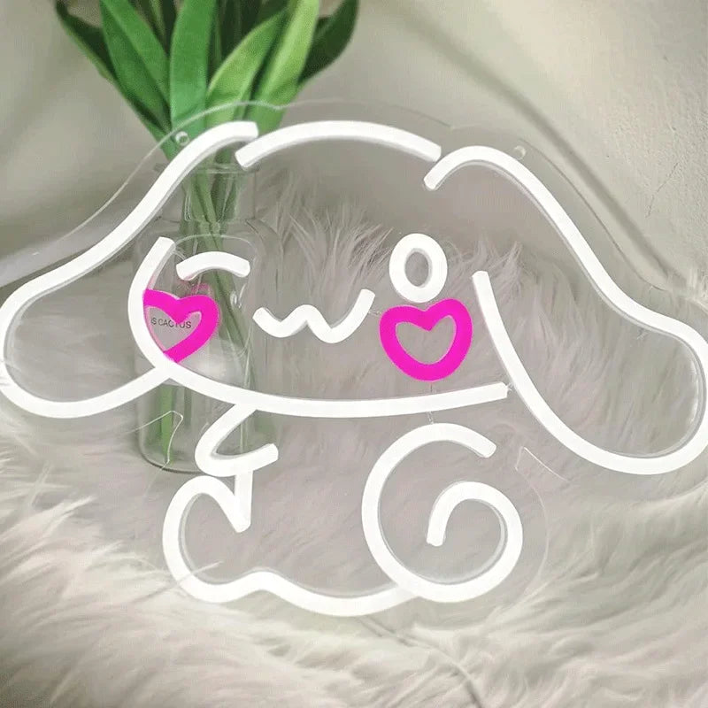 Hello Kitty LED night light neon room wall decor product photo