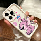 Stitch heart silicone iPhone case for everyday phone protection