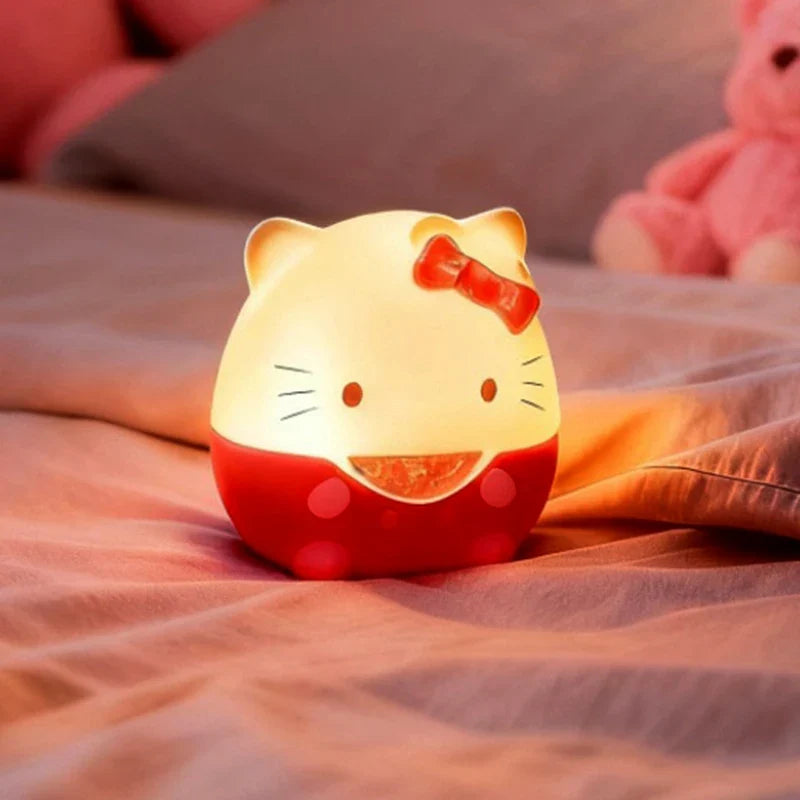 Cute cartoon table lamp luminous home decor reading light product photo