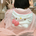 Hello Kitty Sanrio soft throw blanket bedroom decor product photo