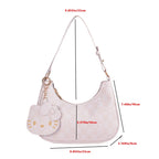 Hello Kitty cartoon handbag with zipper closure and shoulder strap