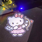 Hello Kitty car door welcome light LED projector interior decor product photo