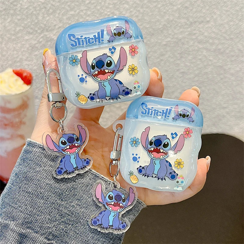 Cute Stitch AirPods protective case for everyday earbud accessories