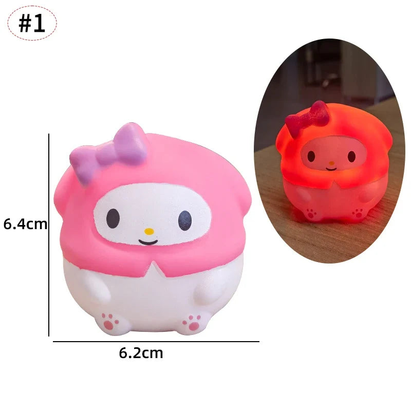 Cute cartoon table lamp luminous home decor reading light product photo