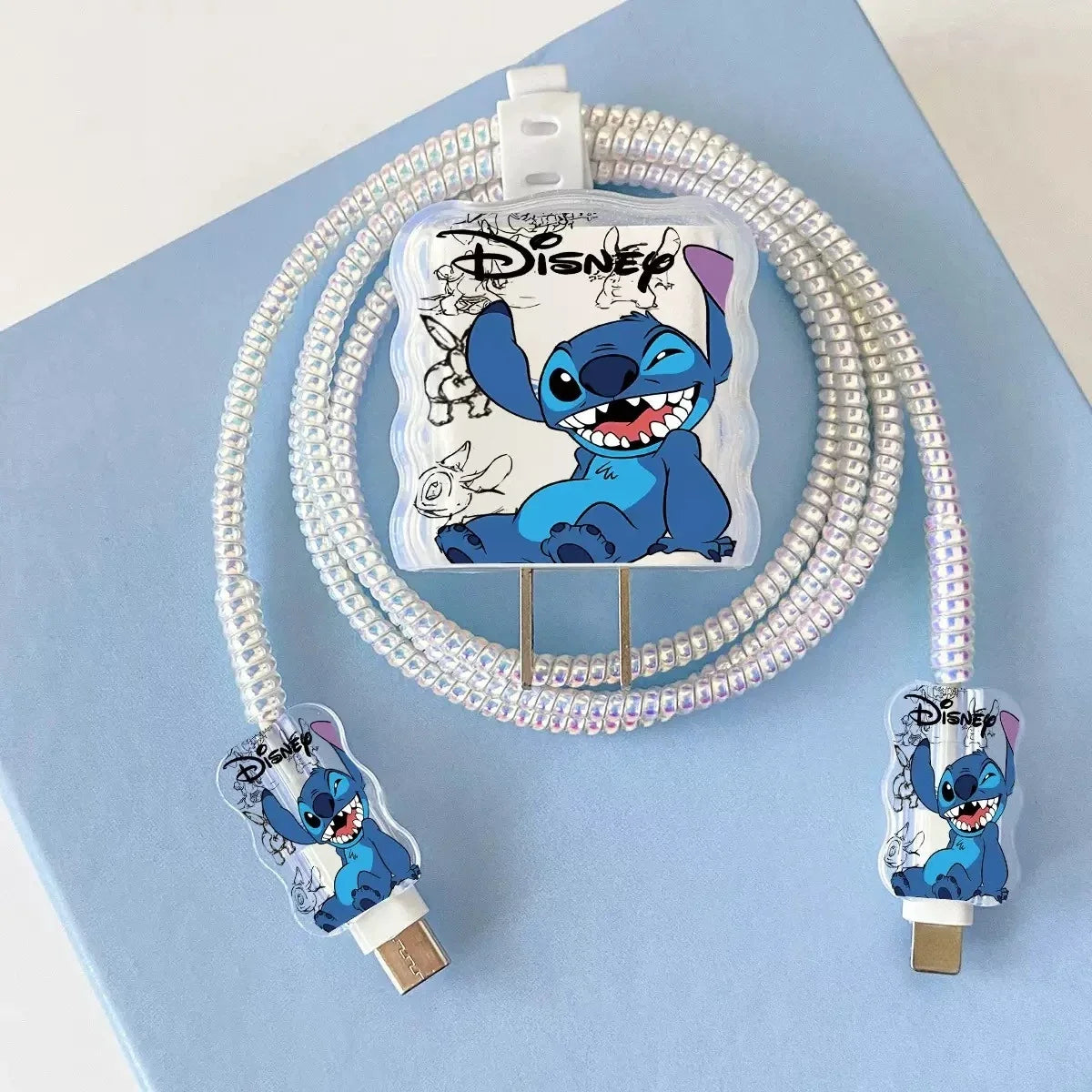 Stitch iPhone cable management accessory with protective design