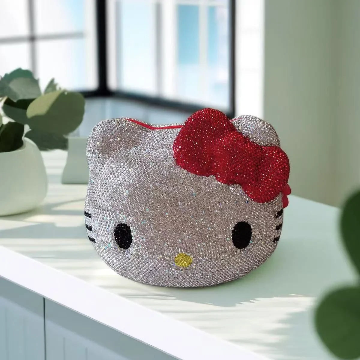 Hello Kitty rhinestone crossbody bag for women product photo