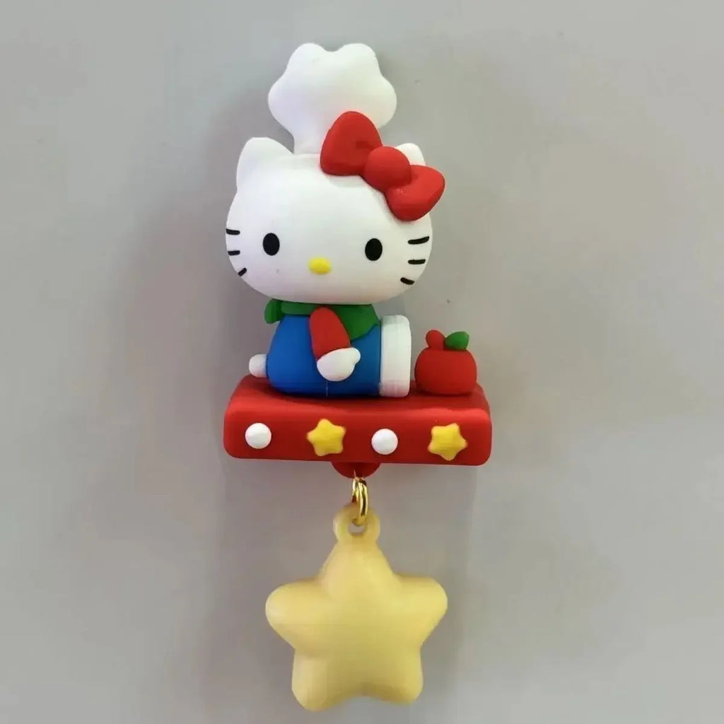 Hello Kitty fridge magnet LED night light kitchen decor product photo