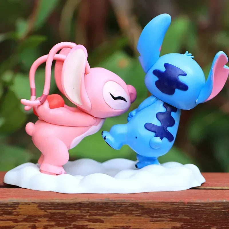 Stitch & Angel Love Couple Figure Set Gift for Fans