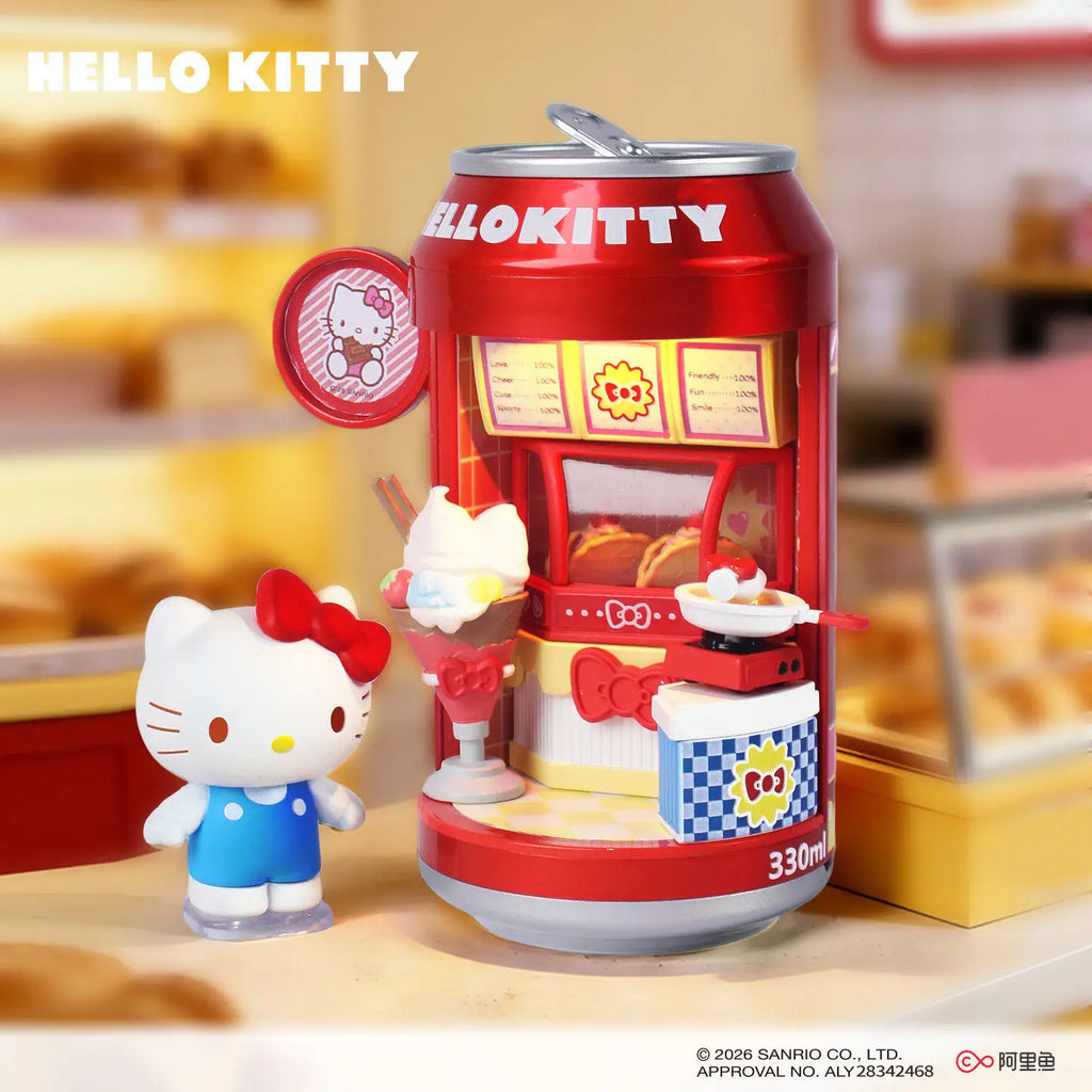 Sanrio blind box light up collectible figure dessert shop series product photo
