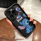 Shockproof Stitch iPhone case with cute heart couple design
