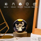 Stitch Crystal Ball Night Light Cute LED Decorative Lamp