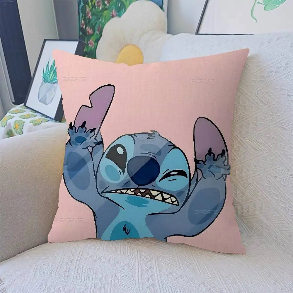 Stitch pillow cover style cushion for cute bedroom decor