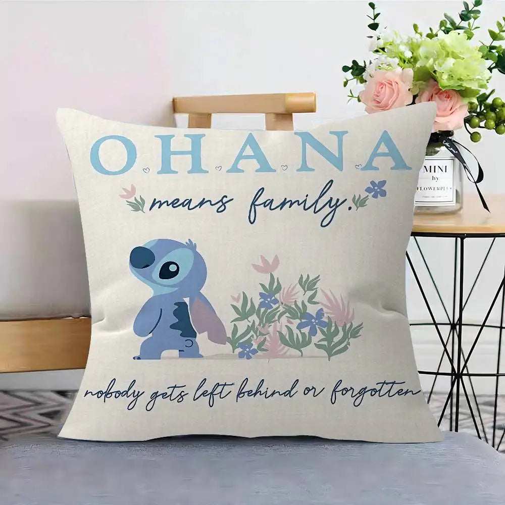 Kawaii Stitch pillow available in multiple sizes and designs