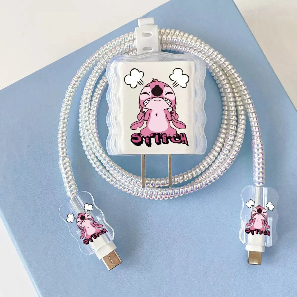 Stitch cable protector and cord management accessory close up