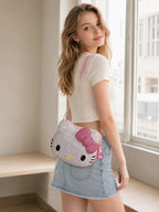 Hello Kitty rhinestone crossbody bag for women product photo