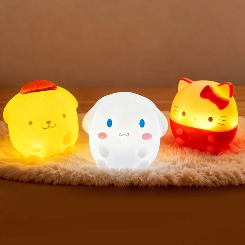Cute cartoon table lamp luminous home decor reading light product photo